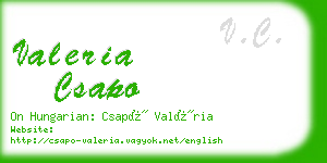 valeria csapo business card